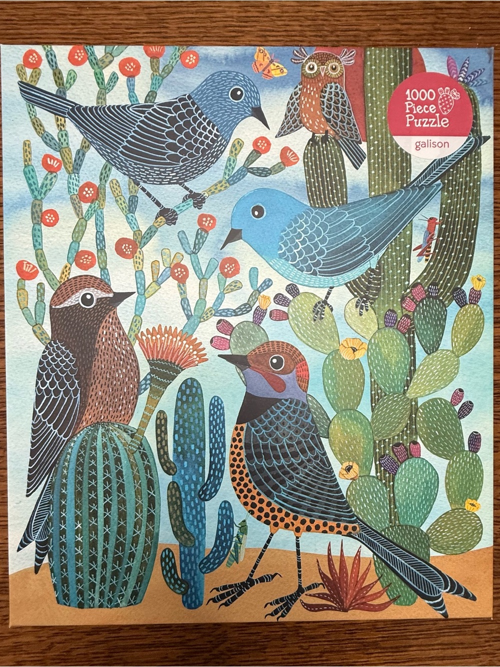 Galison Desert Avian Friends Puzzle Complete 1000 Piece